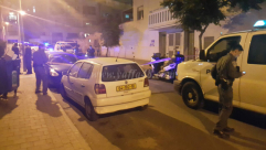 بالفيديو: إلقاء قنبلة صوتية تجاه أحد المنازل في حي النزهة بيافا